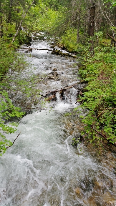 waterfall on the Lower Dewey Lake Trail